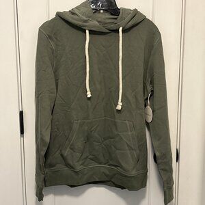 Pact Unisex Caper One For All Hoodie Size Small Green Fleece Lined